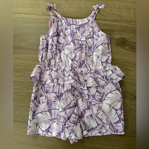Janie and Jack purple romper